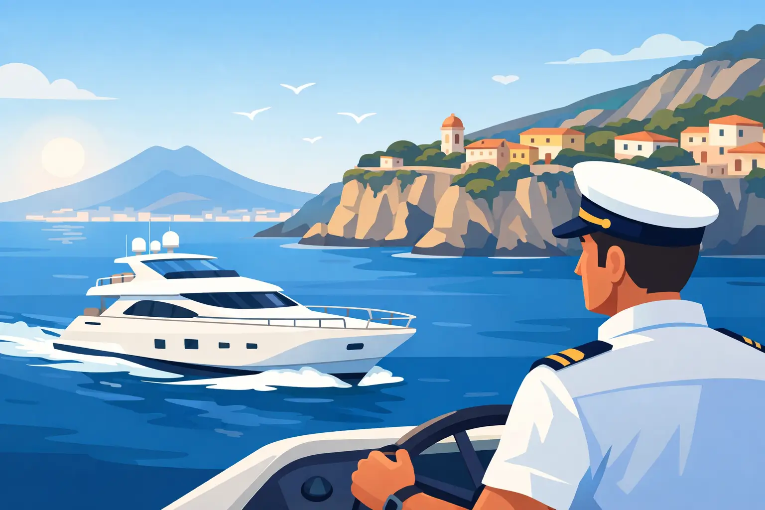 Luxury Yacht with Captain Sorrento