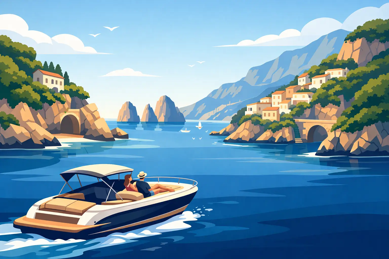 Private Boat Tour Hidden Gems Amalfi Coast